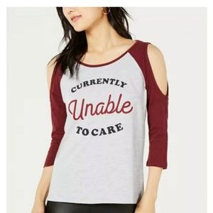 Brand new love tribe cold shoulder top